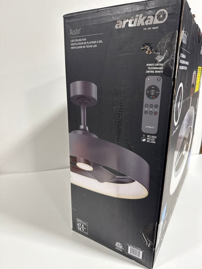 Artika Austin 23" LED Ceiling Fan Fandelier, 2000 Lumens LED Fandelier