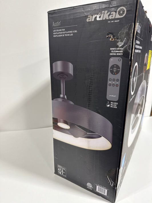 Artika Austin 23" LED Ceiling Fan Fandelier, 2000 Lumens LED Fandelier