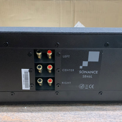 See Desc Sonance - SB46L - 3.0-Channel Soundbar Adjustable Width for 70" to 80" Display (Each) - Black