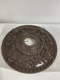 Ekena Millwork CM18ROSHF Rose Ceiling Medallion 18’’OD x 3 1/2’’ID x 1 1/2’’P Hand-Painted Stone Hearth - *Lighting &