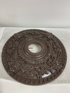 Ekena Millwork CM18ROSHF Rose Ceiling Medallion 18’’OD x 3 1/2’’ID x 1 1/2’’P Hand-Painted Stone Hearth - *Lighting &