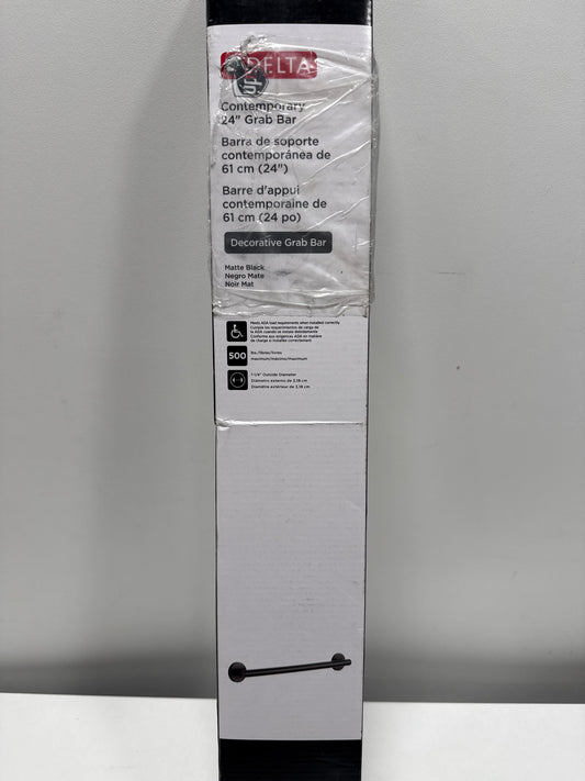 Delta 41824 BathSafety 24" Grab Bar Matte Black