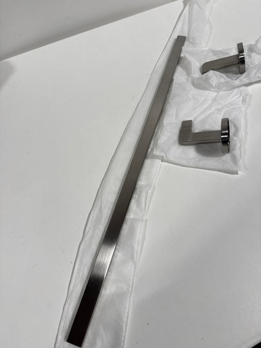 Drea 24 in. Wall Mounted Towel Bar in Brushed Nickel