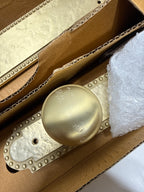 Scratch Signature Hardware 946284-KE-234 Marconi Solid Brass Keyed Entry Door Knob Set with 2-3/4" Backset Satin Brass Commercial Door Hardware