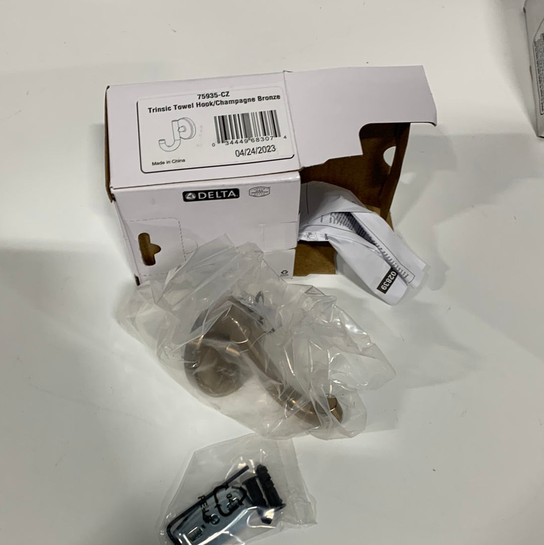 Delta 75935 Trinsic Single Robe Hook Champagne Bronze