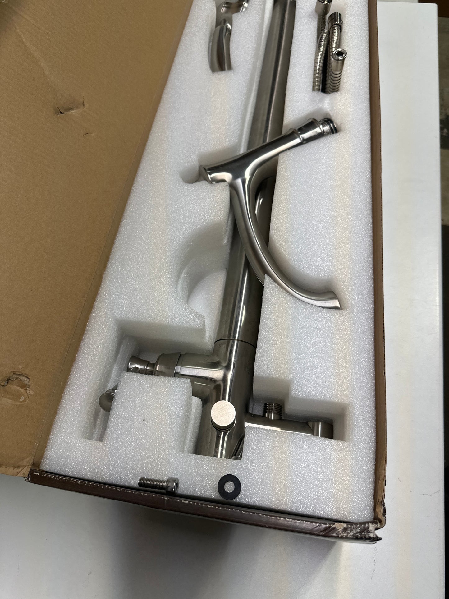 Used Signature Hardware Beasley Floor Mounted Tub Filler with Hand Shower - Less Rough-In Valve