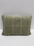Oblong Windowpane Woven Decorative Throw Pillow Green - Threshold - *Home Decor & Curtains