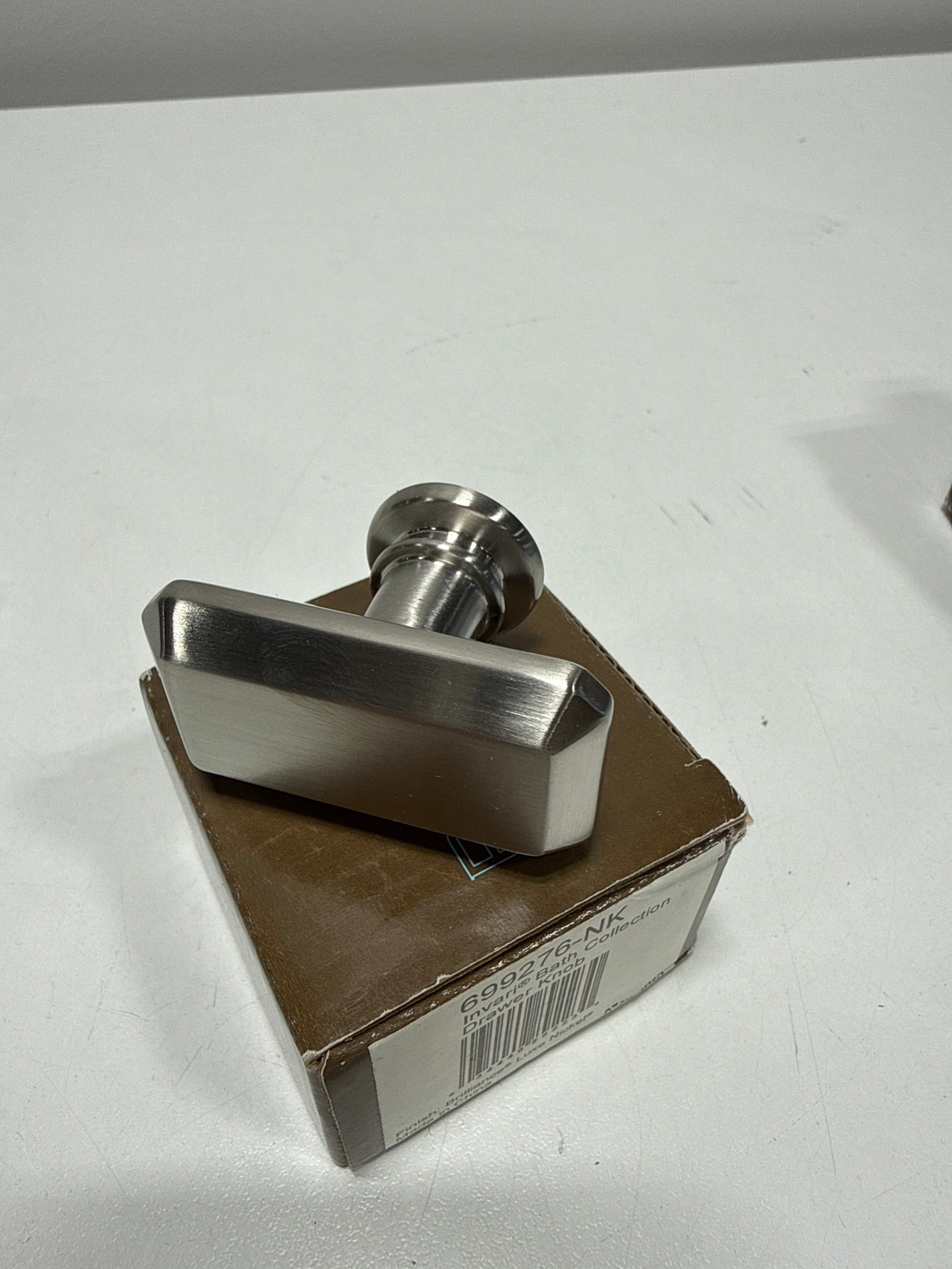 2 x Brizo 699276 Invari 1-15/16 Inch Rectangular Cabinet Knob Luxe Nickel