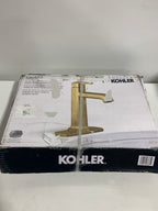 Kohler Cordate Single Handle Bathroom Faucet Brushed Moderne Brass Finish/Gold