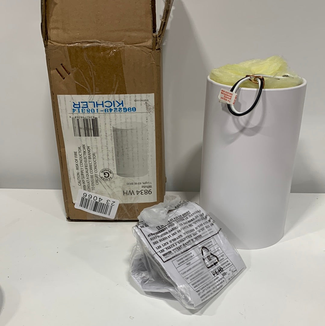 Kichler Independence 1 Light 5 inch White Outdoor Flush & Semi Flush Mt - *Lighting & Electrical