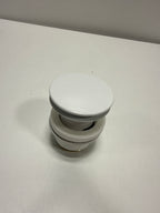 1-1/4 in. Bathroom Push Waste Drain with Overflow, Glossy White