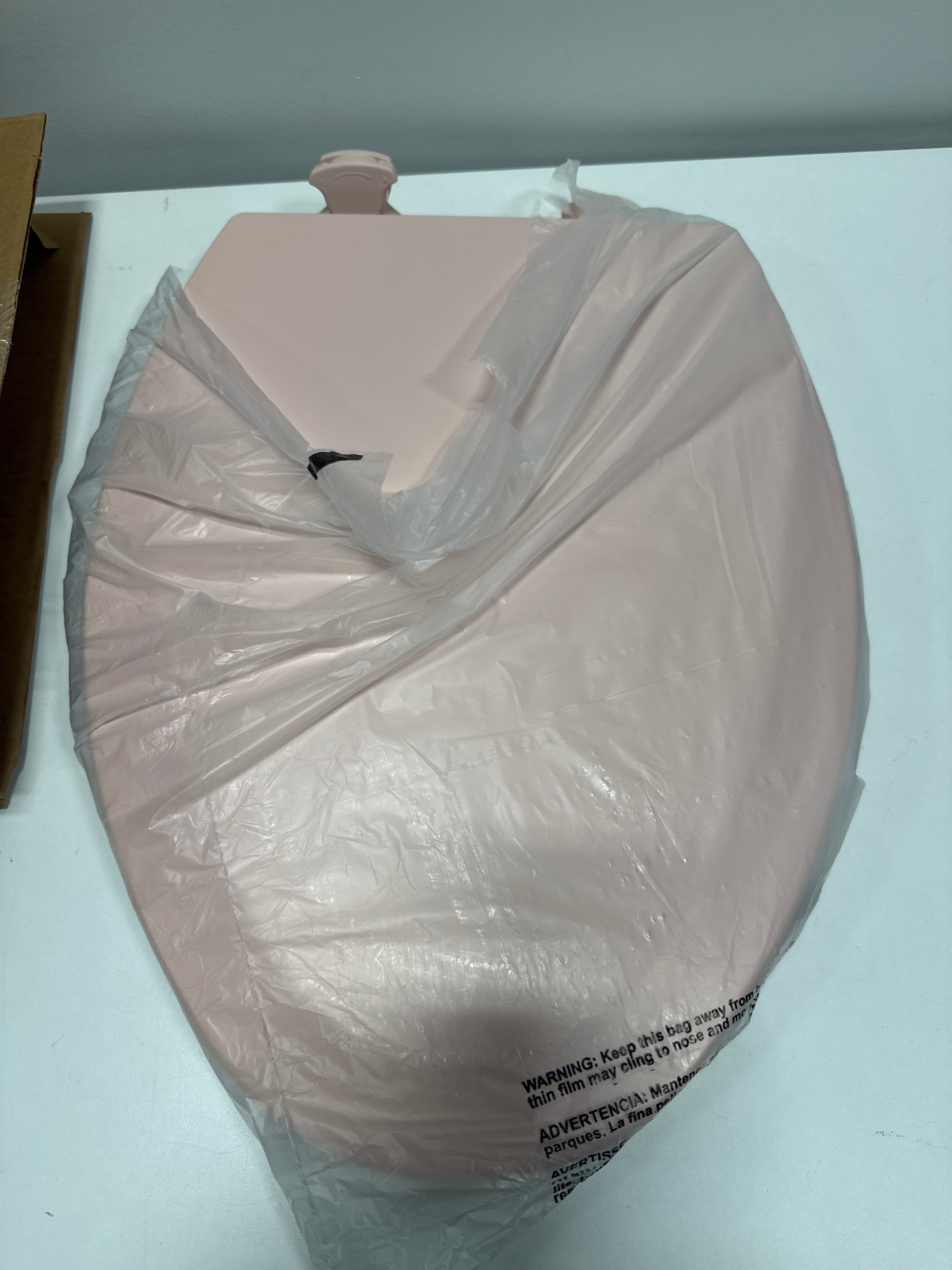 Bemis 1500EC Durable Wood Toilet Seat with Easy Clean Hinges, Made in USA, Elongated, Venetian Pink