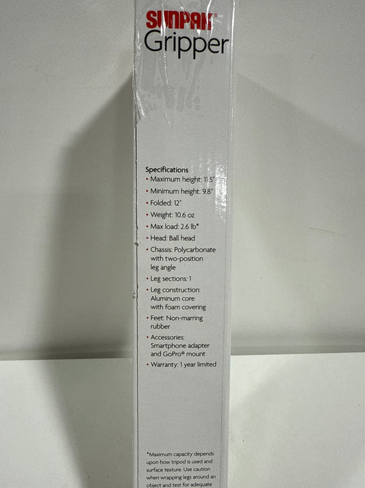 Sunpak Flexible Tripod - Black: Aluminum Ball Head, Universal 1/4"-20 Screw