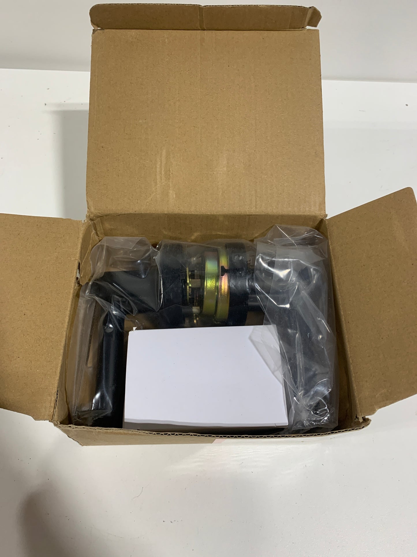 Miseno Mlk1012 Elkton Round Rod Single Cylinder Keyed Entry Door Lever Set - Black