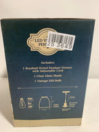 Feit Electric LED VIntage Pendant Dimmeable Vintage Pendant Brushed Nickel Clear Glass (40W Replacement) 6W - *Lighting
