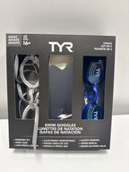 Used TYR Adult Swim Goggle 3-pack