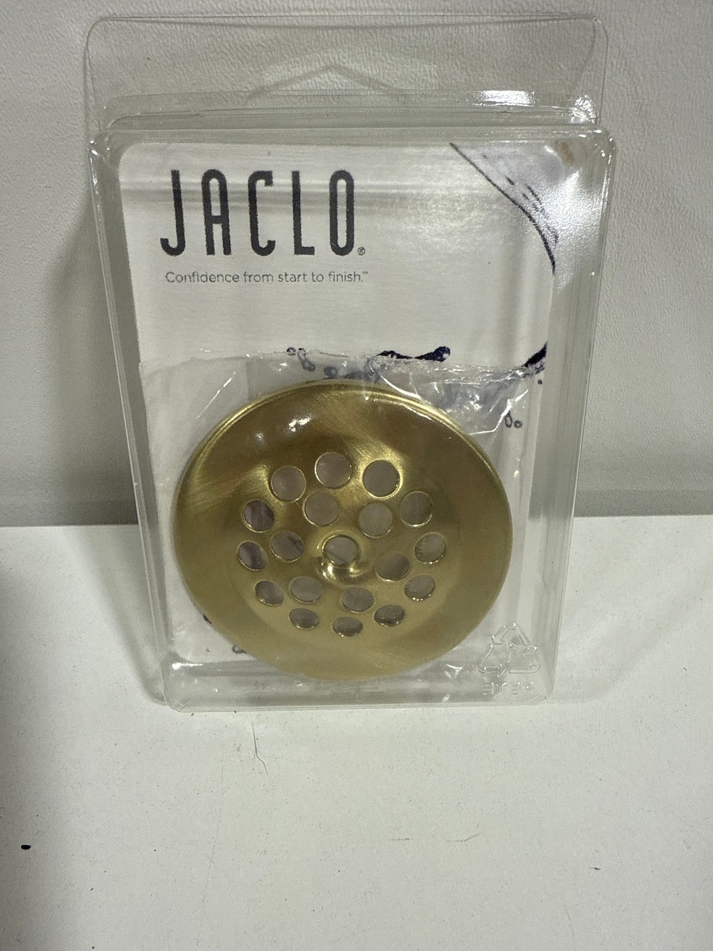 Jaclo 517-SB Tub Drain Grid Strainer, Satin Brass
