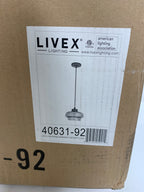 Livex Signature 1-Light 9’’ Mini Pendant - Dark Brown - *Lighting & Electrical