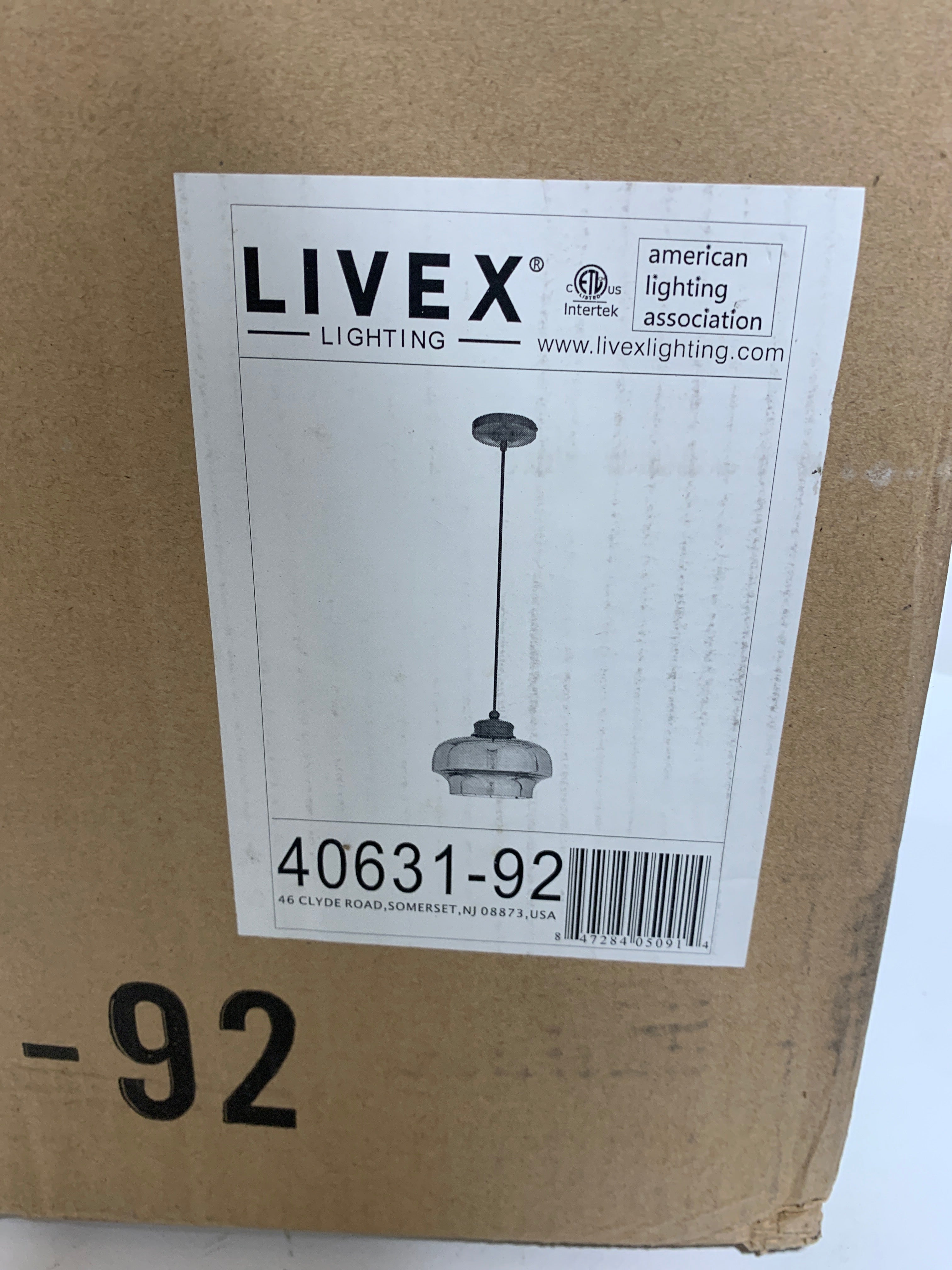 Livex Signature 1-Light 9’’ Mini Pendant - Dark Brown - *Lighting & Electrical