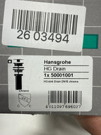 hansgrohe Replacement 3-inch Sink Drain in Chrome, 50001001