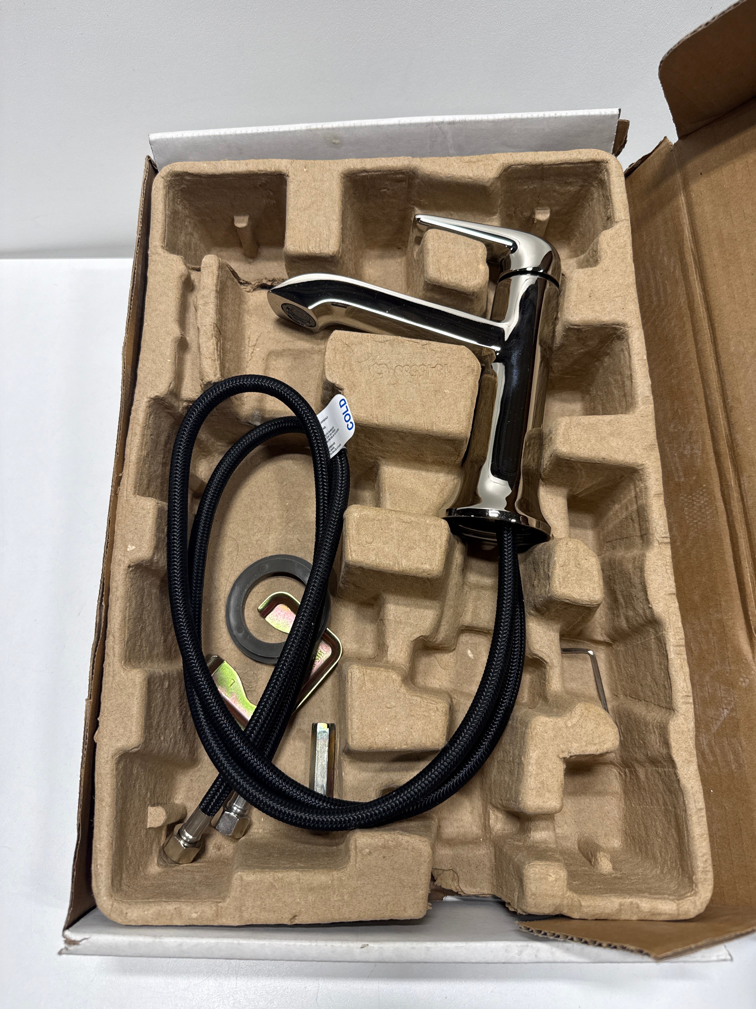 See Desc Kohler K-22022-4 Tempered 1.2 GPM Single Hole Bathroom Faucet Vibrant Polished Nickel
