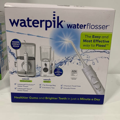 Waterpik Evolution and Nano Water Flosser Combo Pack