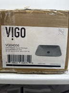 Vigo VG04056 Lorca Gothic 22" L X 15" W X 5" H Rectangular Concrete Vessel Bathroom Sink Gray