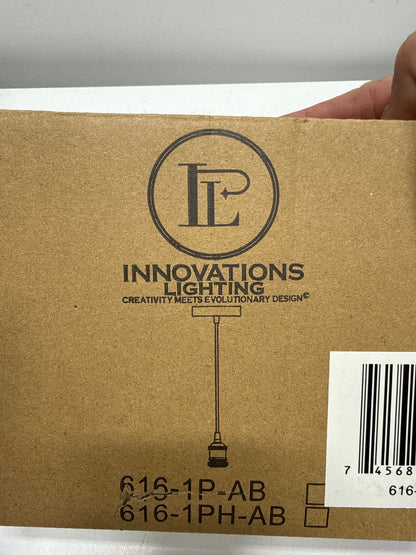 Innovations Lighting 616-1P-SB-LED Edison LED 2.5 Inch Satin Brass Mini Pendant Ceiling Light