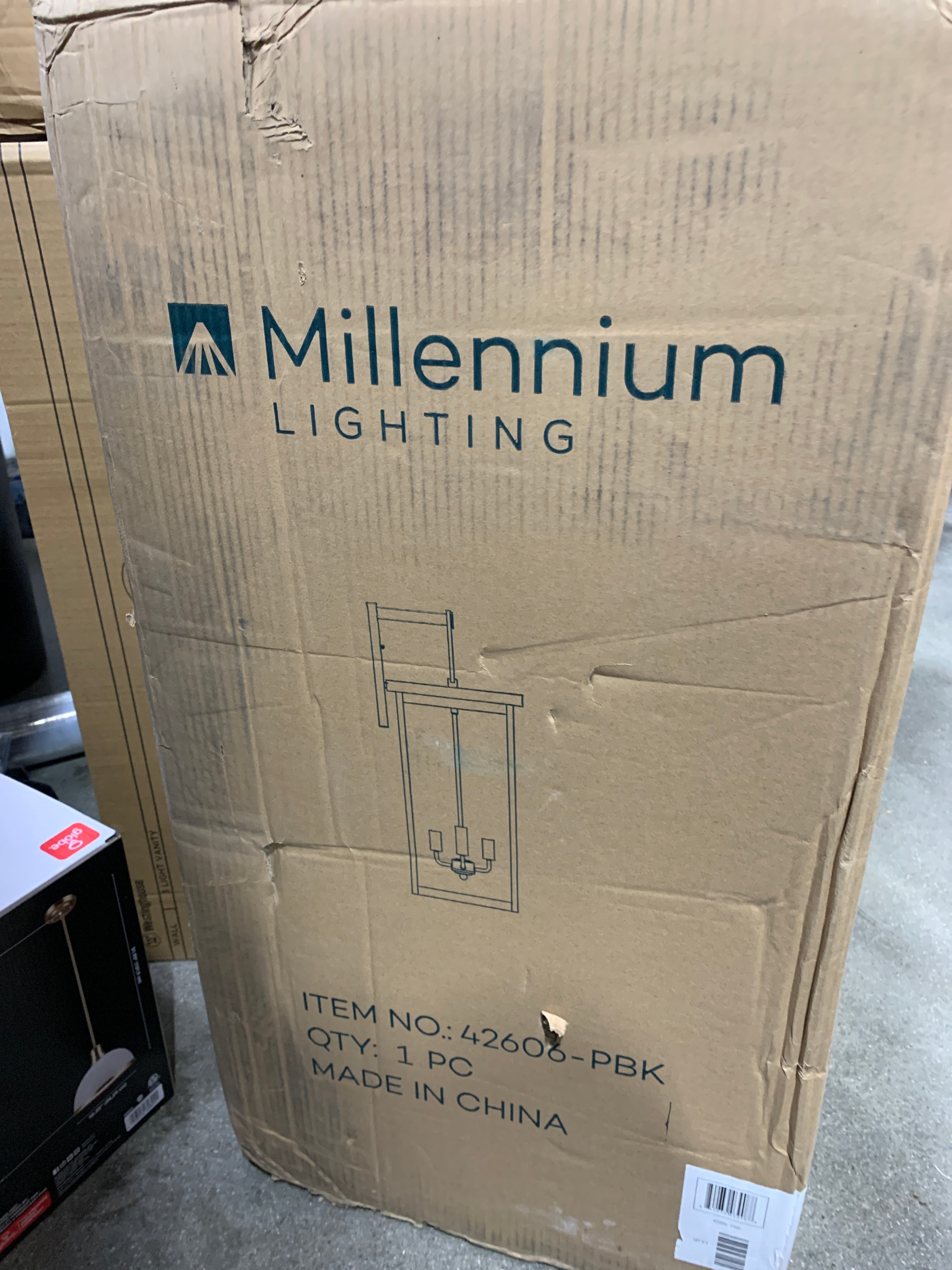 Millennium Lighting Barkeley 30 Inch Outdoor Wall Light Barkeley - 42606-PBK - Craftsman-Mission - *Lighting &