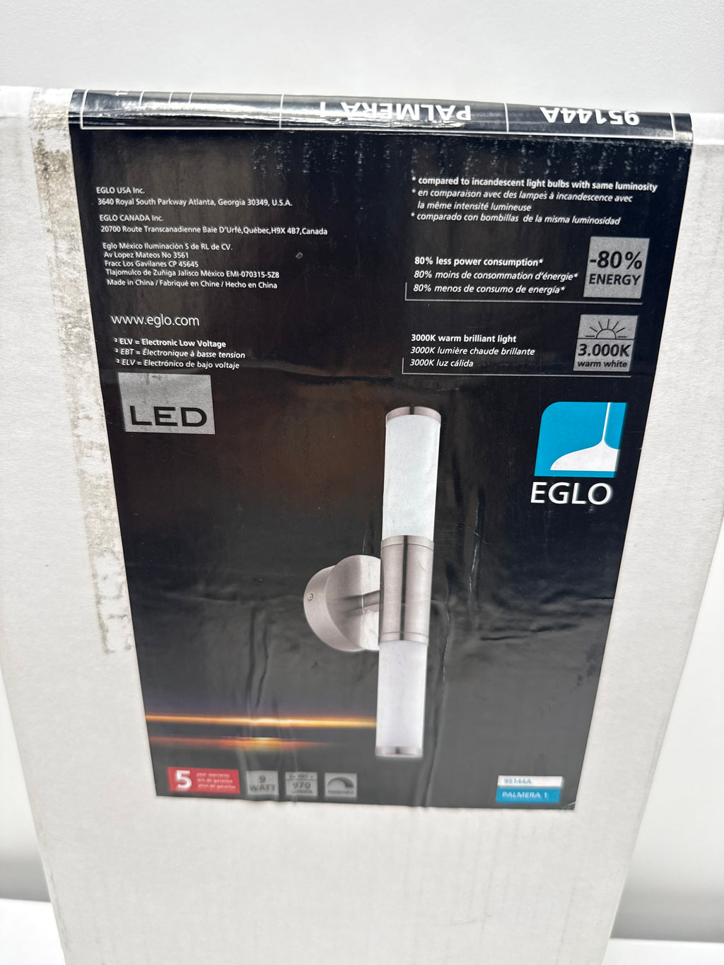 Eglo Lighting Eglo Palmera 1 17 Inch 2 Light LED Bath Vanity Light Palmera 1 - 95144A - Modern Contemporary
