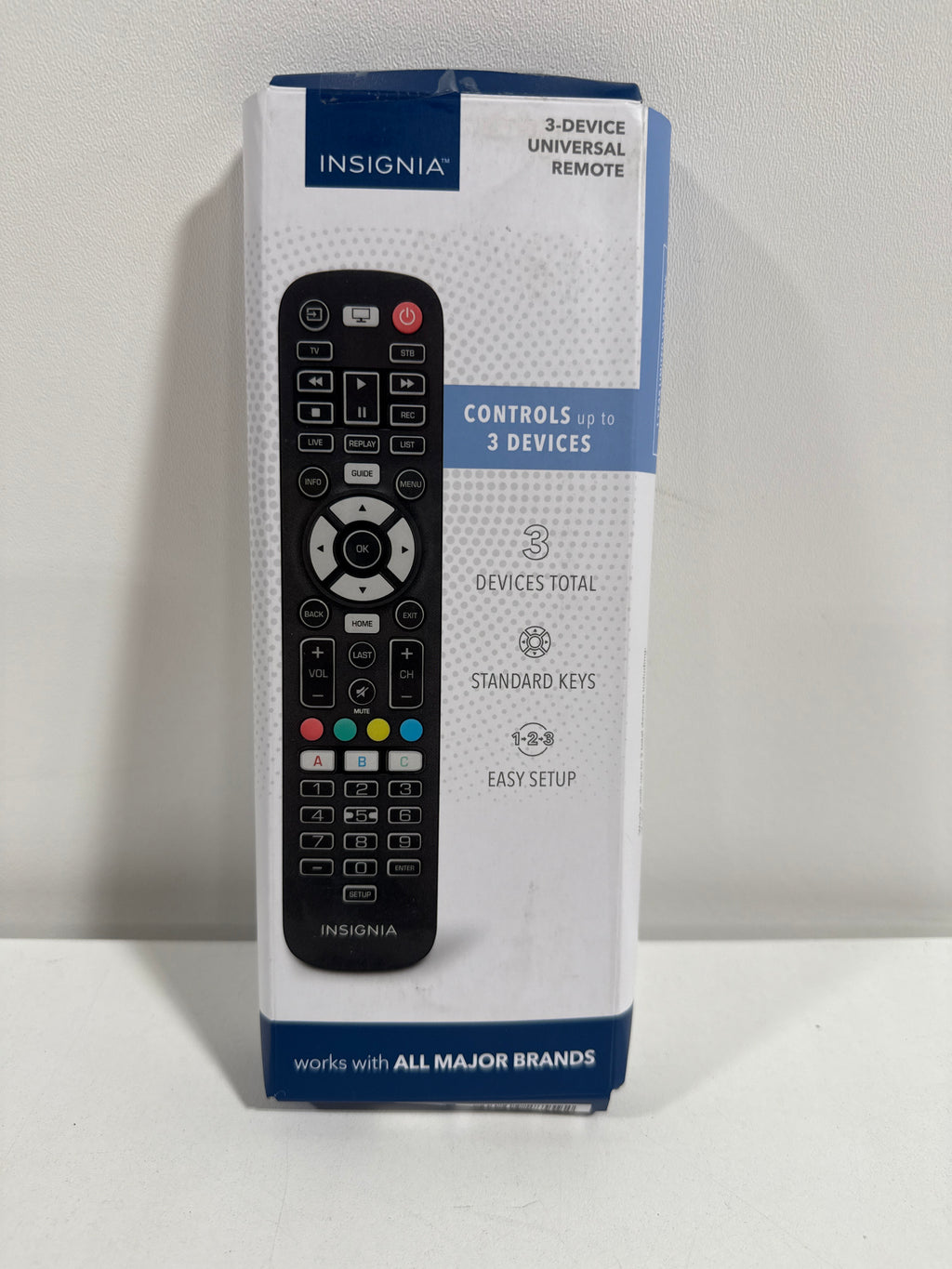 Insignia - 3-Device Universal Remote - Black - *TV & Home Theater