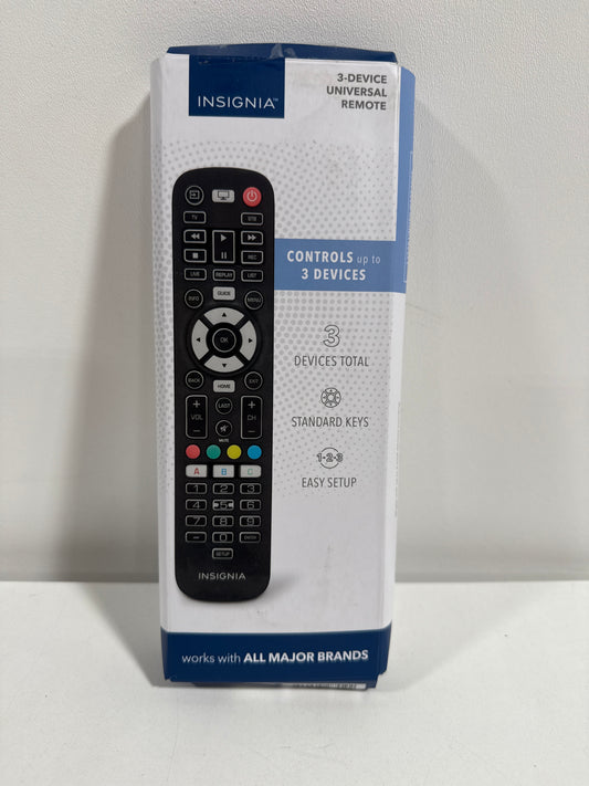 Insignia - 3-Device Universal Remote - Black