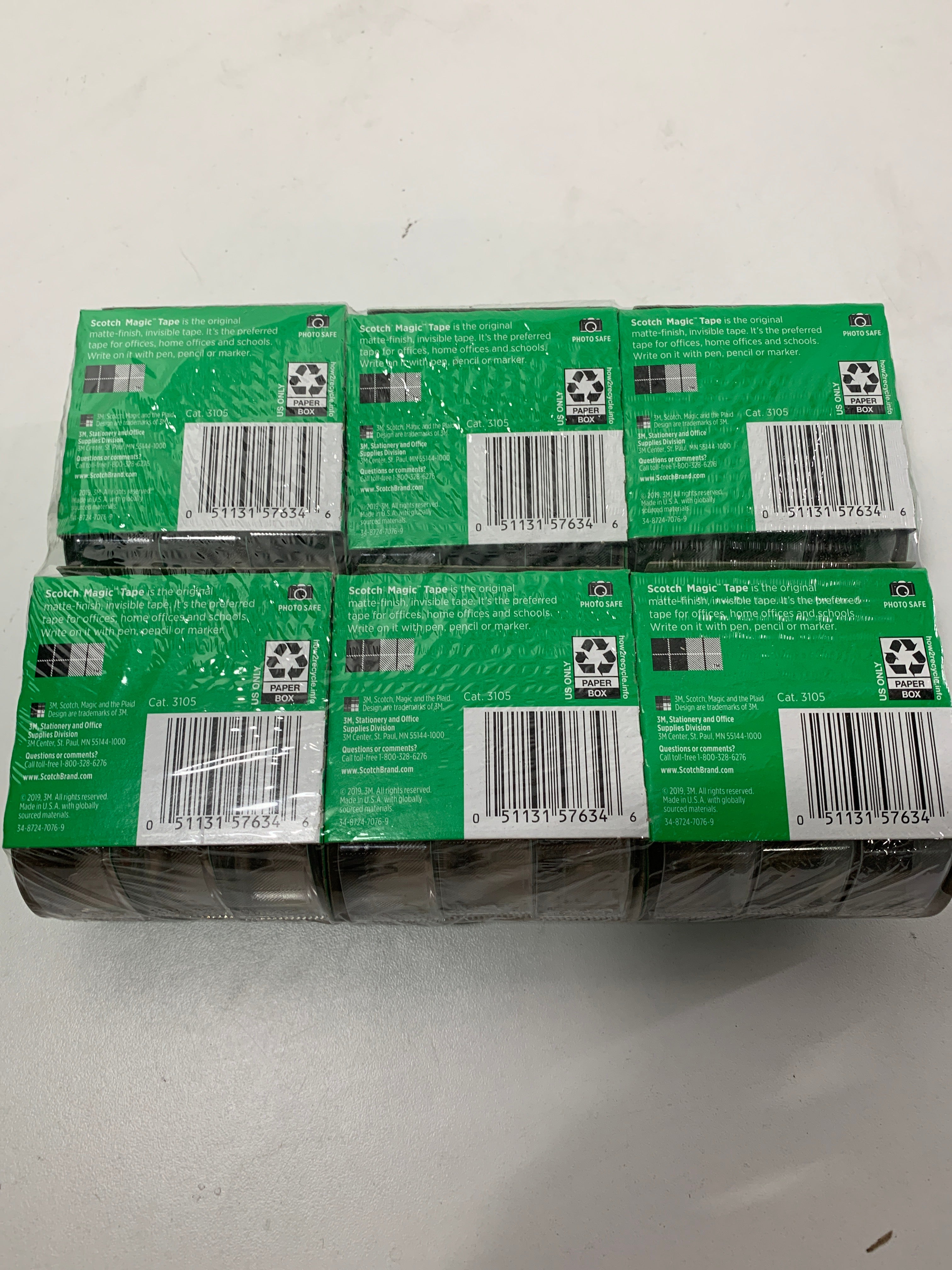 6 - Scotch 3-Pack Magic 3/4’’x300’’ Tape - *Computers & Office