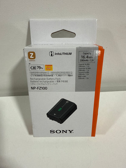 Sony NPFZ100 Z-series Rechargeable Battery Pack for Alpha A7 III, A7R III, A9 Digital Cameras black
