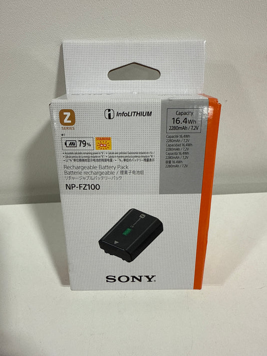 Sony NPFZ100 Z-series Rechargeable Battery Pack for Alpha A7 III, A7R III, A9 Digital Cameras black