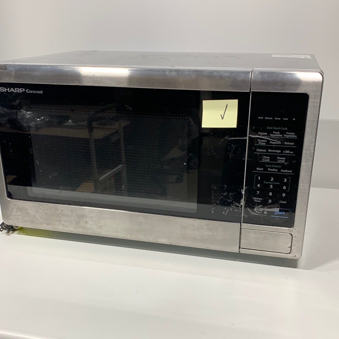 Used Sharp Carousel 1.1 Cu. Ft. 1000W Countertop Microwave Ove