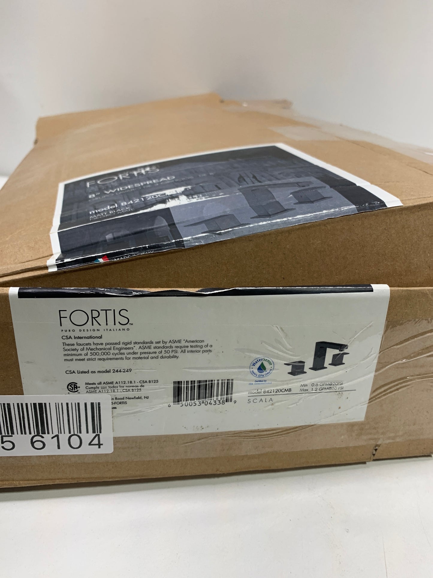 Scratch Fortis 842120C Scala 1.2 GPM Widespread Bathroom Faucet with Pop-up Drain Assembly Matte Black