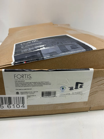 Scratch Fortis 842120C Scala 1.2 GPM Widespread Bathroom Faucet with Pop-up Drain Assembly Matte Black