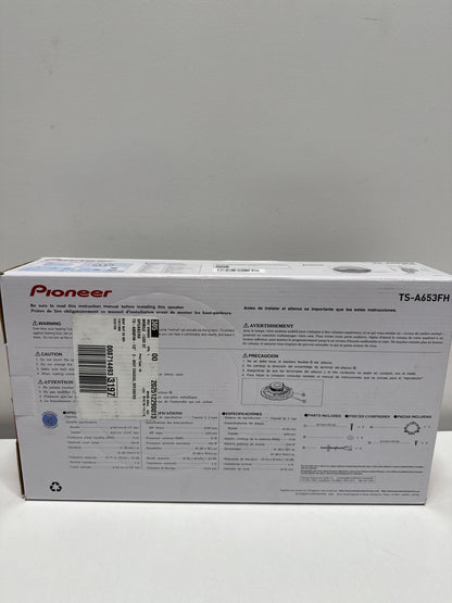 PIONEER A-Series MAX TS-A653FH 6.5” 2-Way Speakers (Pair) – 340W Max,