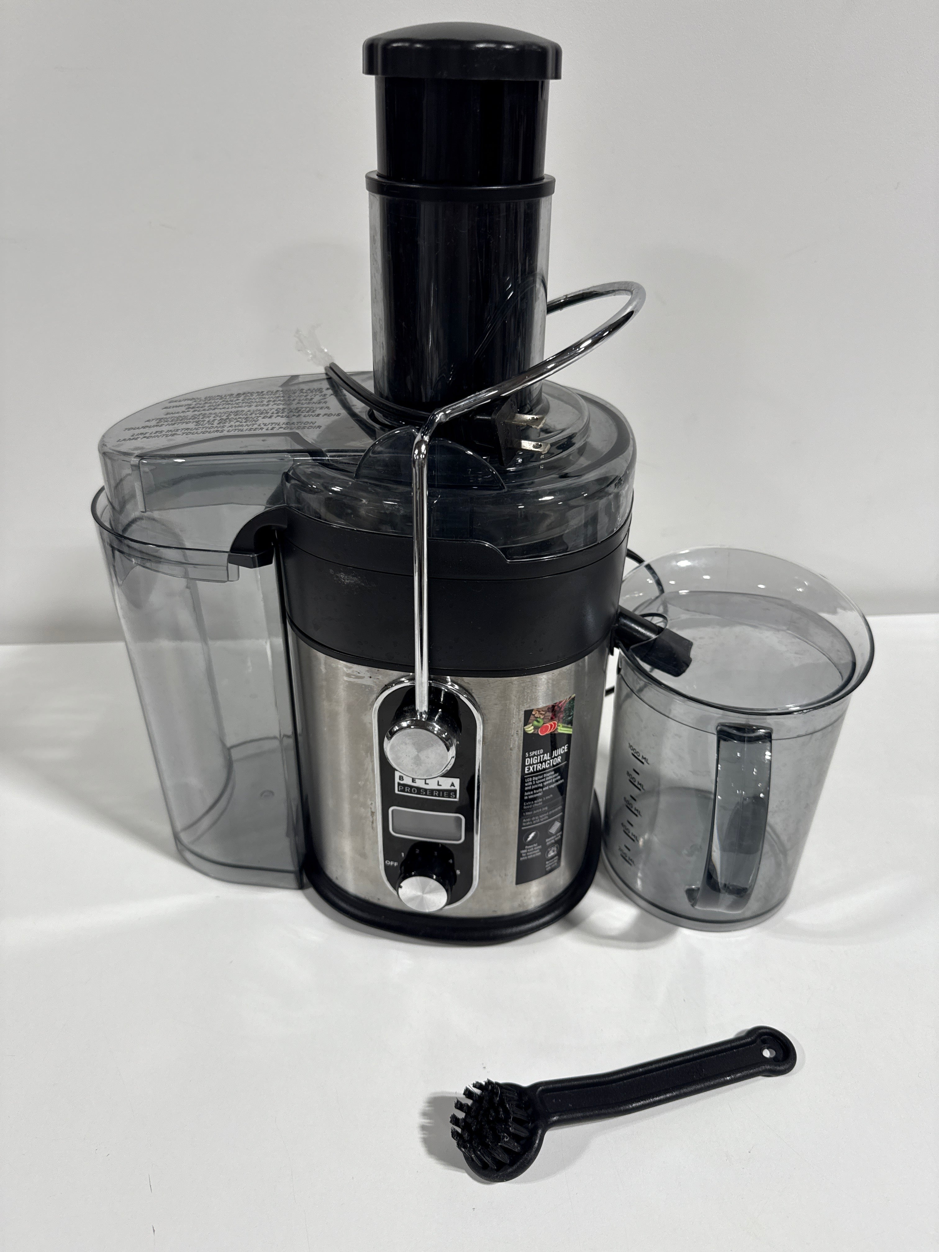 Used bella PRO - 5-Speed Centrifugal Digital Juice Extractor - Stainless Steel - *Kitchen Appliances