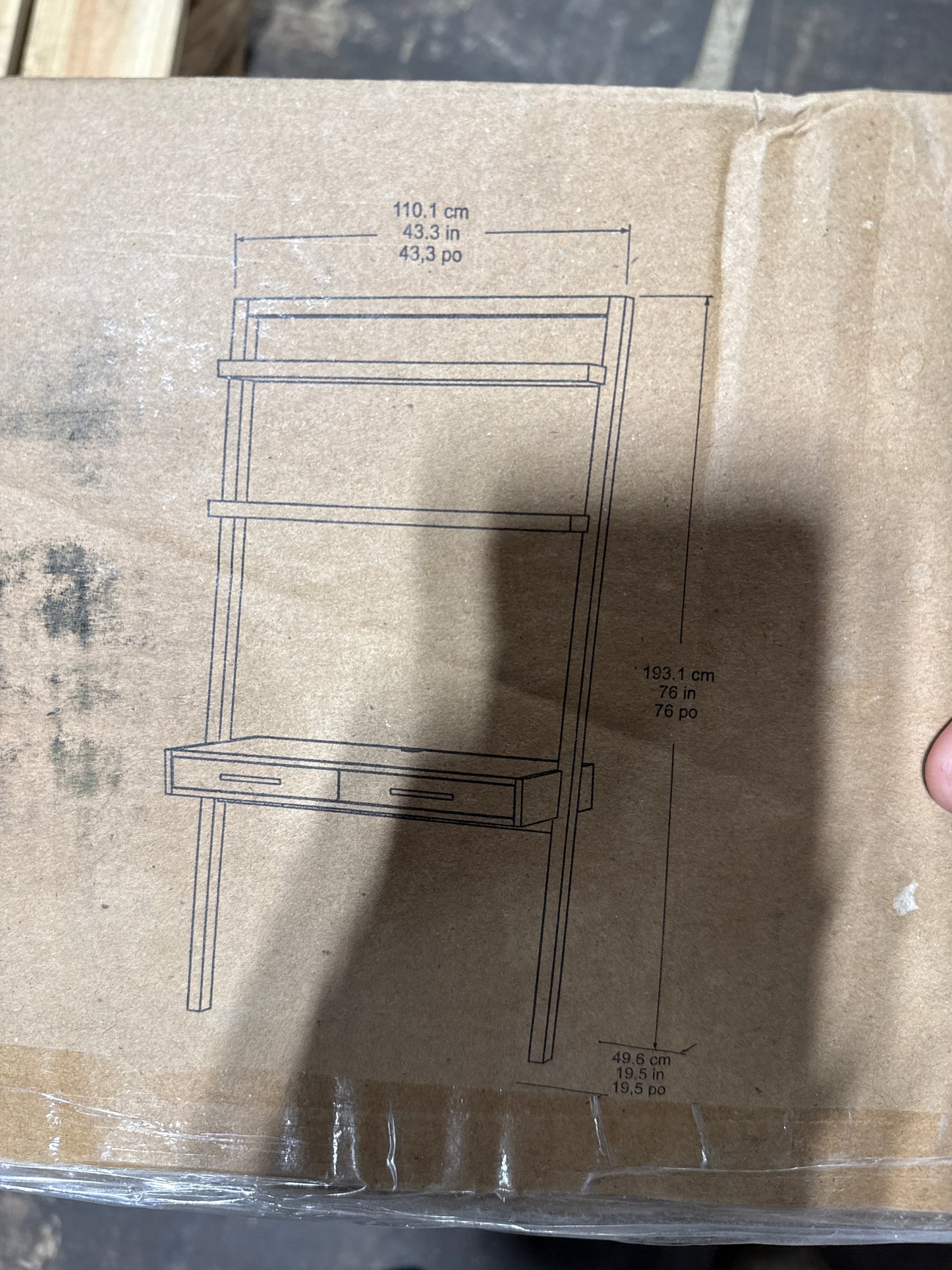 Pike & Main Holden 43” Leaning Desk