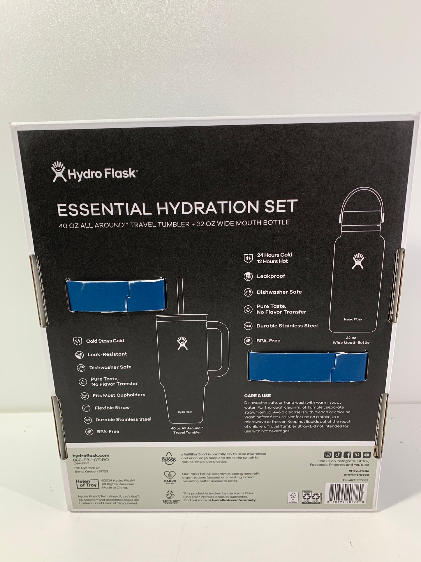 Hydro Flask Essential Hydration Set Blue