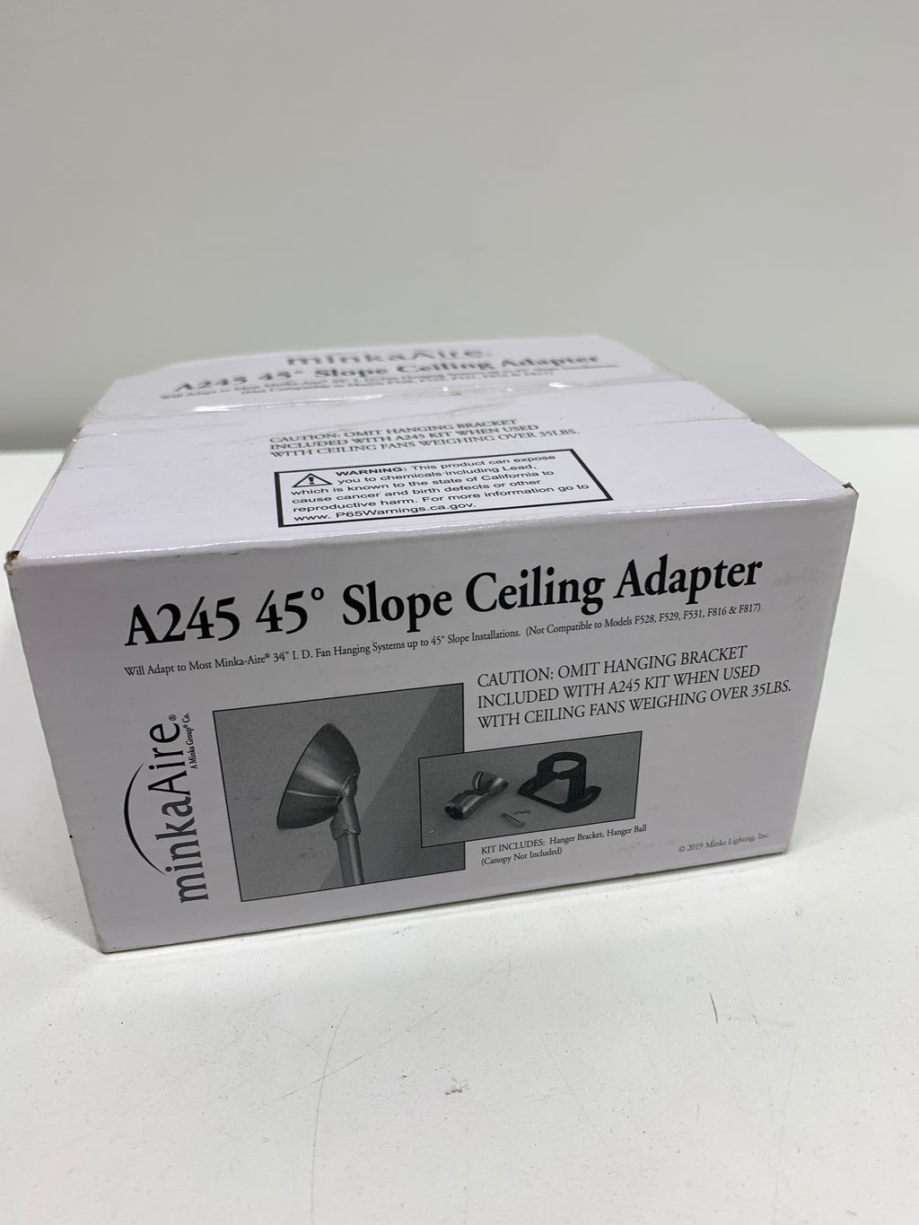 Minka Aire Hanging System - Optional 45 Degree Slope Ceiling Adapter Kit - *Lighting & Electrical