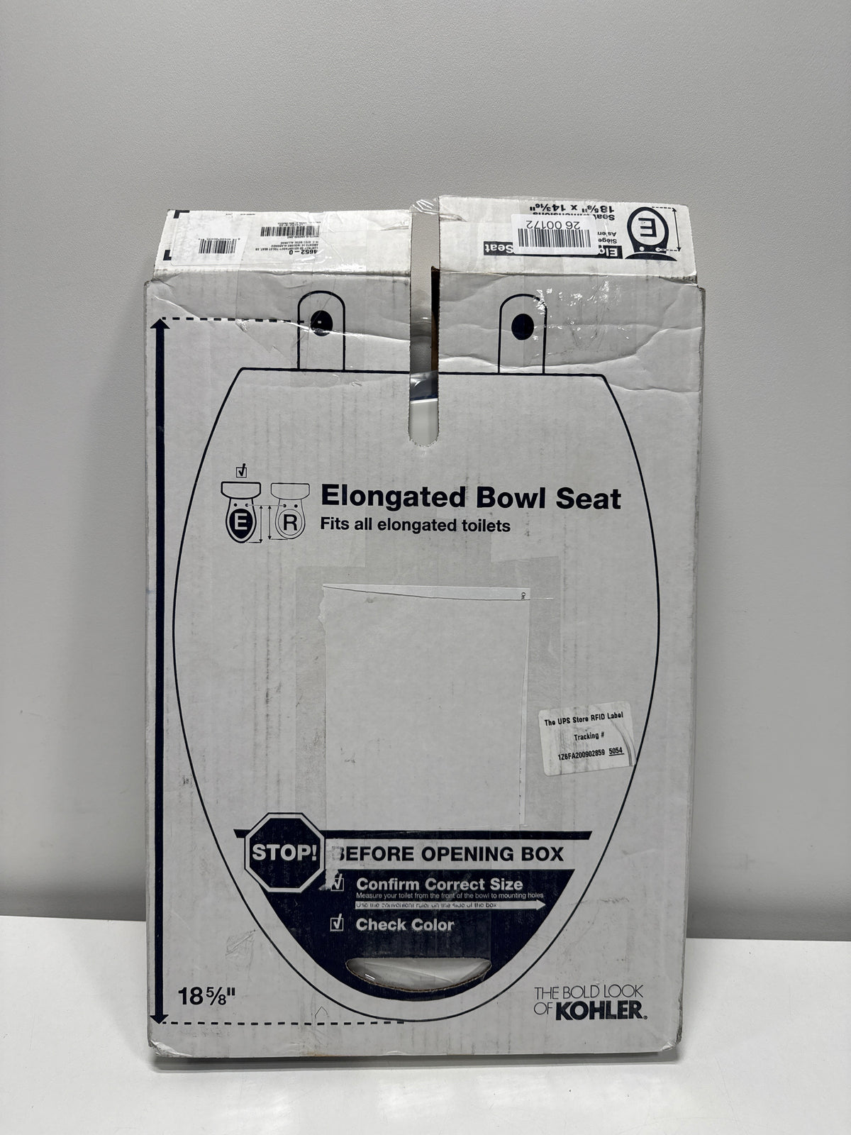Kohler K-4652 Lustra Q2 Elongated Closed-Front Toilet Seat with Quick-Release and Quick-Attach Hinges