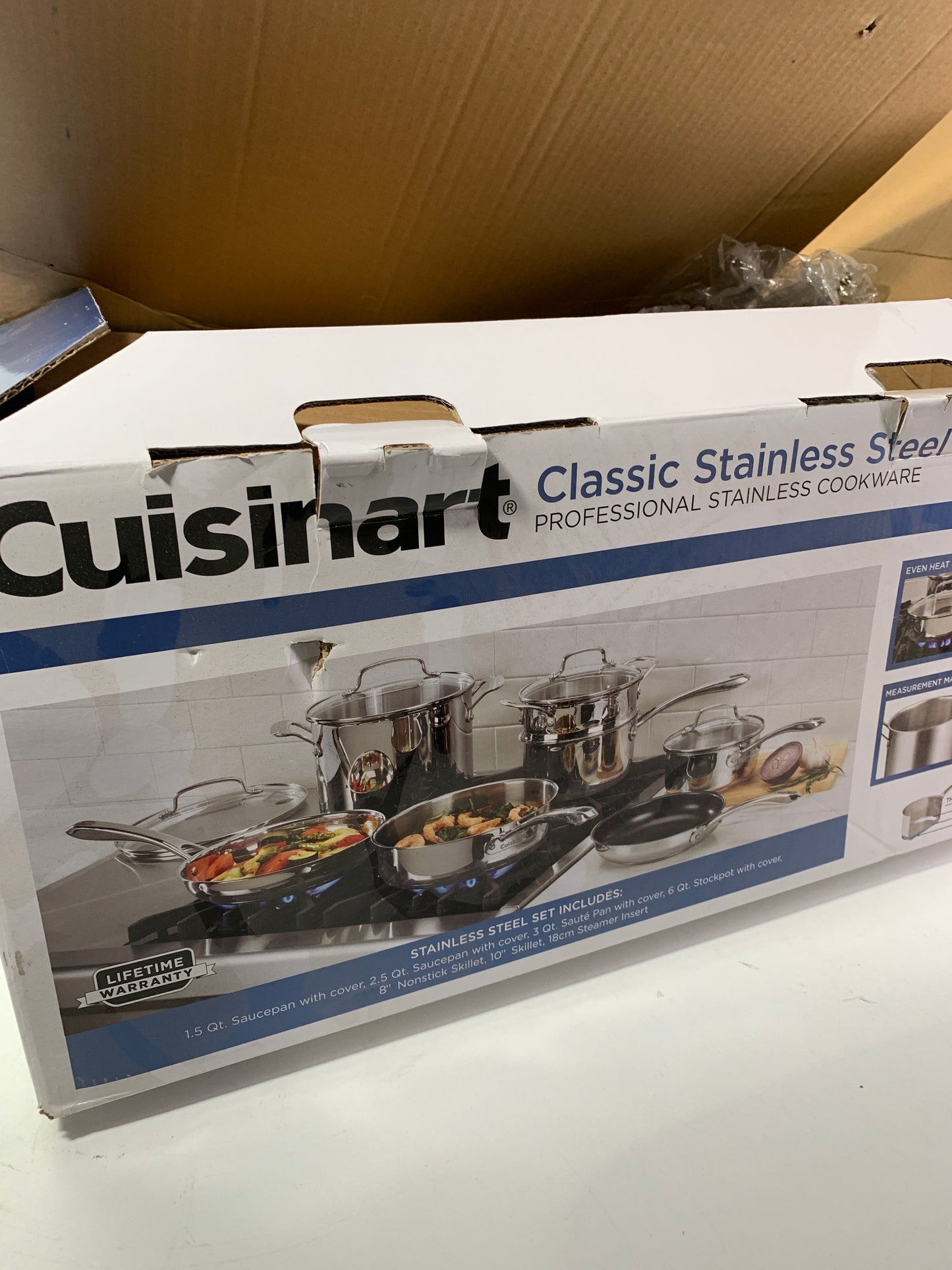 See Desc Cuisinart Classic 11pc Stainless Steel Cookware Set - 83-11N