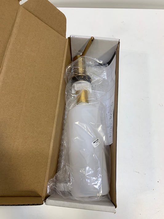 Hansgrohe 04539 Kitchen Accessories Deck Mounted Soap Dispenser with 16 Oz Capacity Brushed Gold Optic