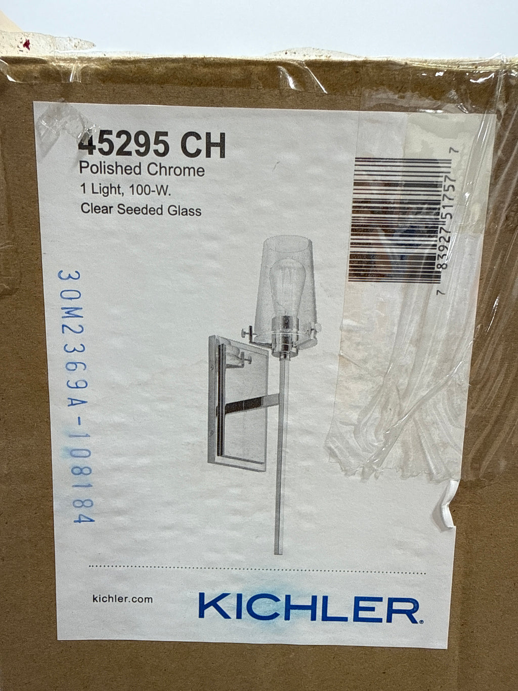 Kichler 45295 Alton 22" Tall Wall Sconce Chrome Indoor Lighting Wall Sconces Bathroom Sconce