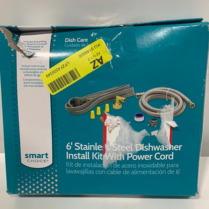 Smart Choice - Universal 6' Deluxe Dishwasher Install Kit - Multi