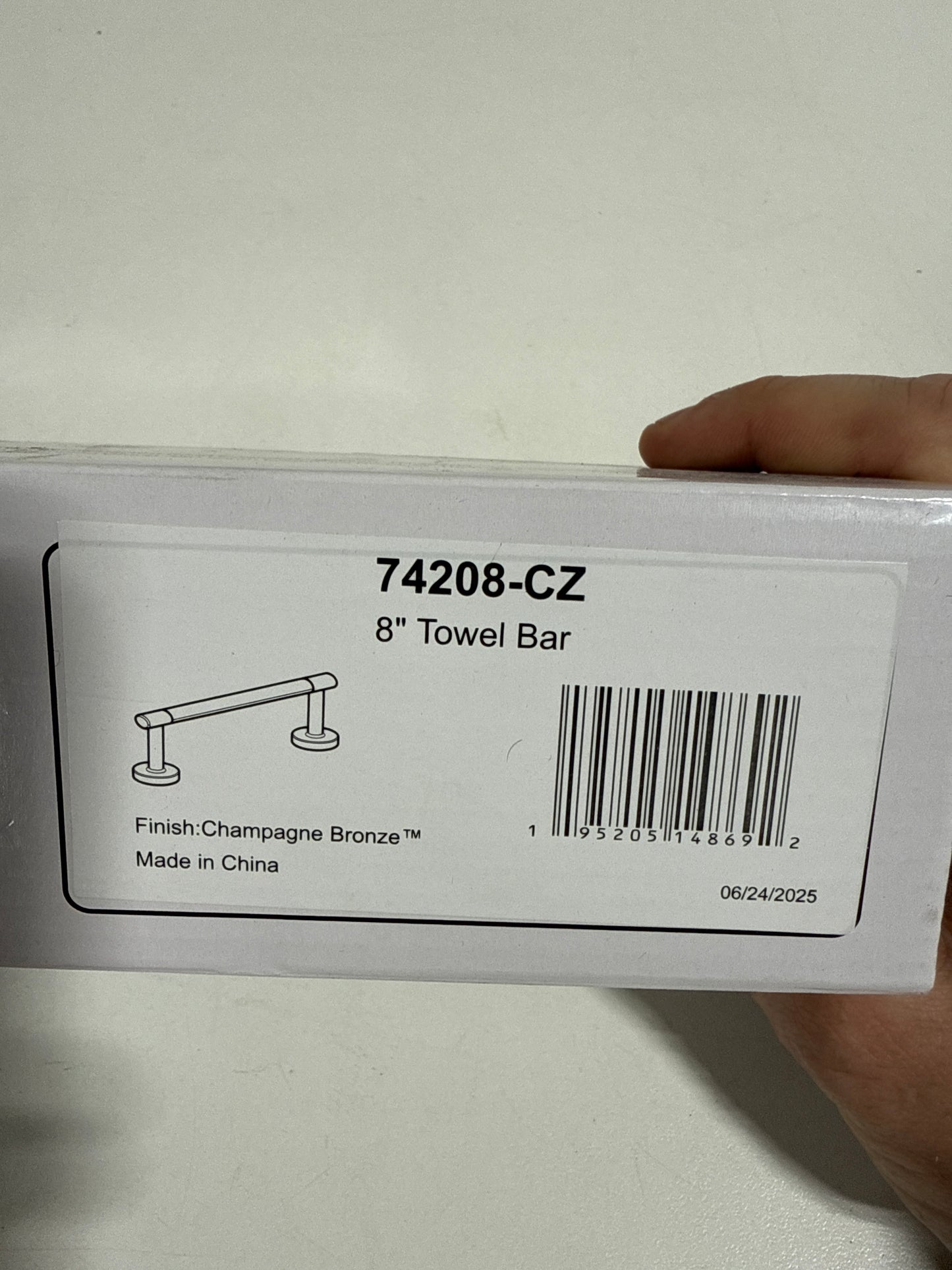 Delta 74208 Altado 8" Towel Bar Champagne Bronze