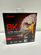Rocketfish™ - 15' 8K Ultra High Speed HDMI 2.1 Certified Cable - Black